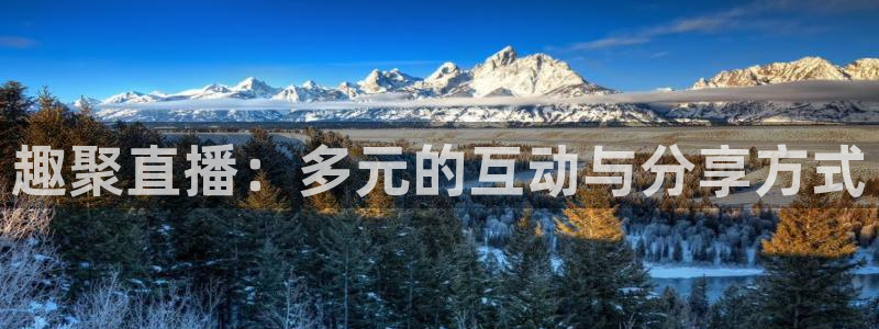 松鼠体育在线直播视频：趣聚直播：多元的互动与分享方式